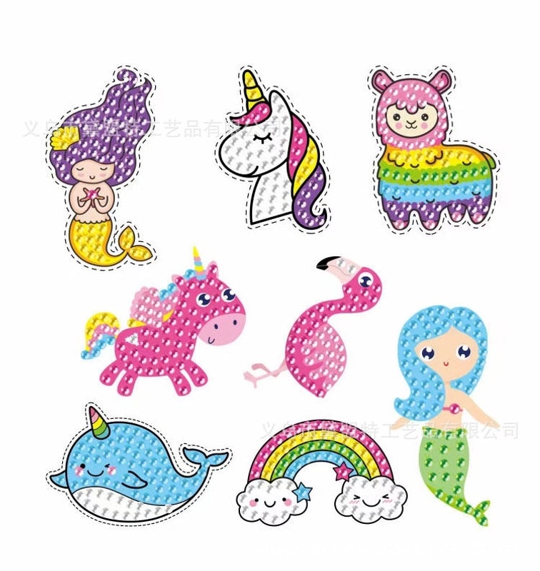 Mermaid DIY Diamond Painting Stickers for Kids | Kids Craft Supplies
