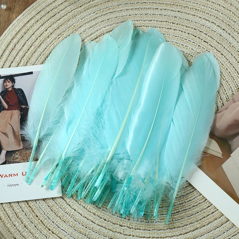 Elegant Solid Color Goose Feather Decoration|Home Decor Accessories
