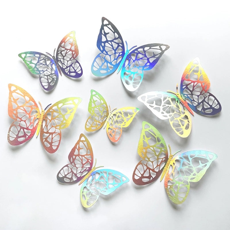 3D Colorful Butterfly Wall Stickers for Party Wedding Festival Decoration | Home Decor Wall Art