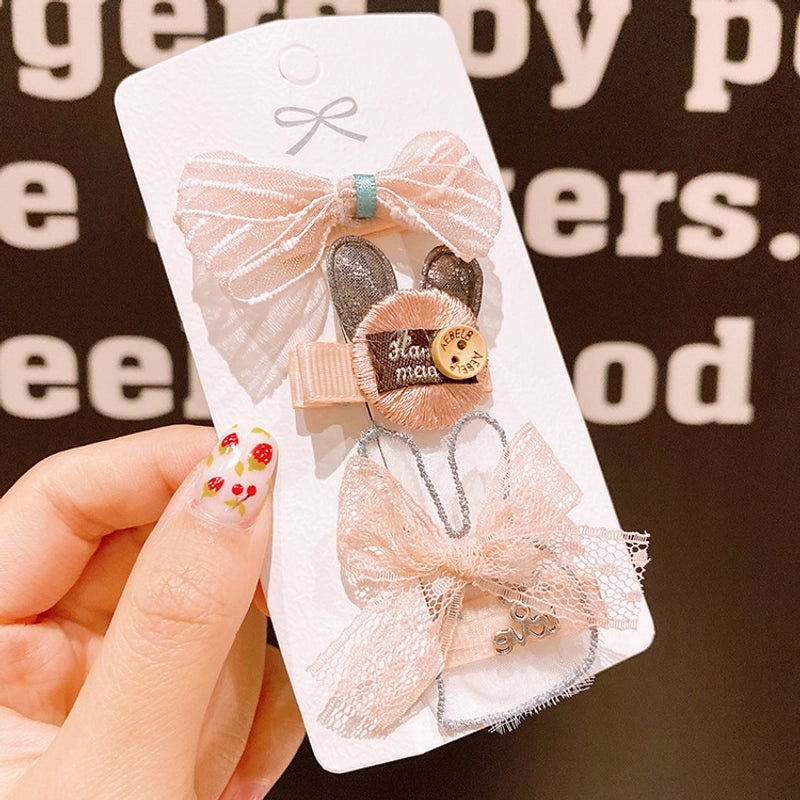 Kids Cute Hairpin Small Safety Clip Baby Hair Accessories Girls' Cloth Hair Clips Adorable Headdress|Children's Hair Accessories