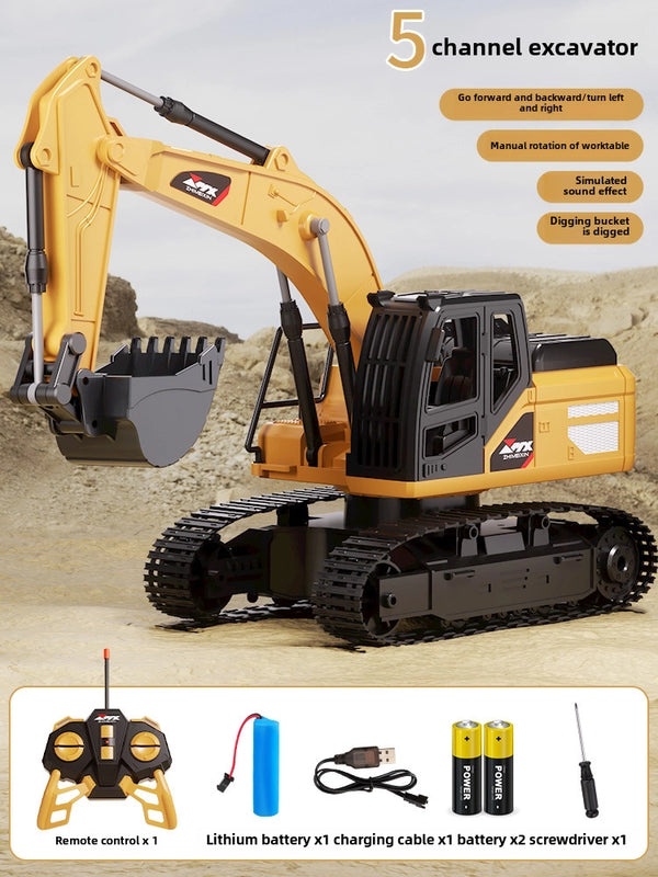 Large Alloy Remote Control Excavator Toy for Boys | Remote Control Toys