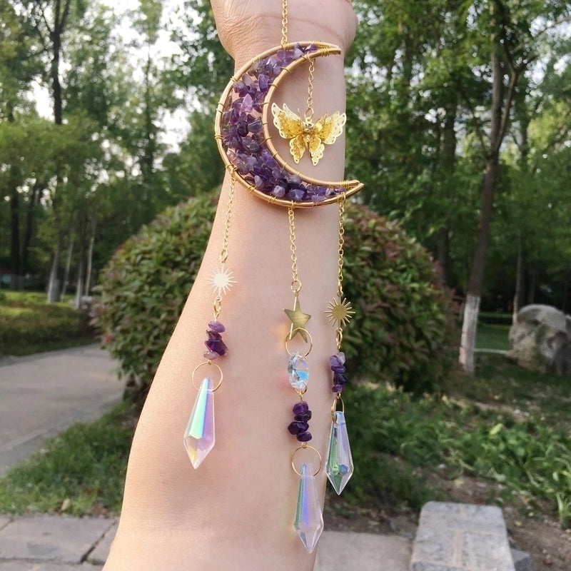 Vintage Star and Moon Metal Wind Chime | Home Decor & Garden Accessories