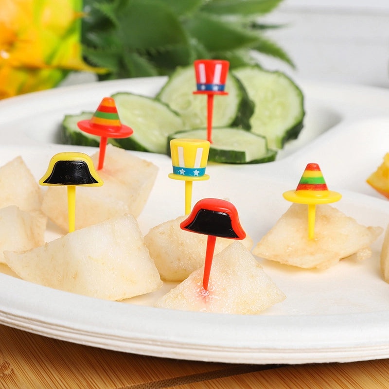 Cartoon Fruit Mini Fork Japanese Style Cute Kids Snack Pick|Kitchen & Dining Accessories