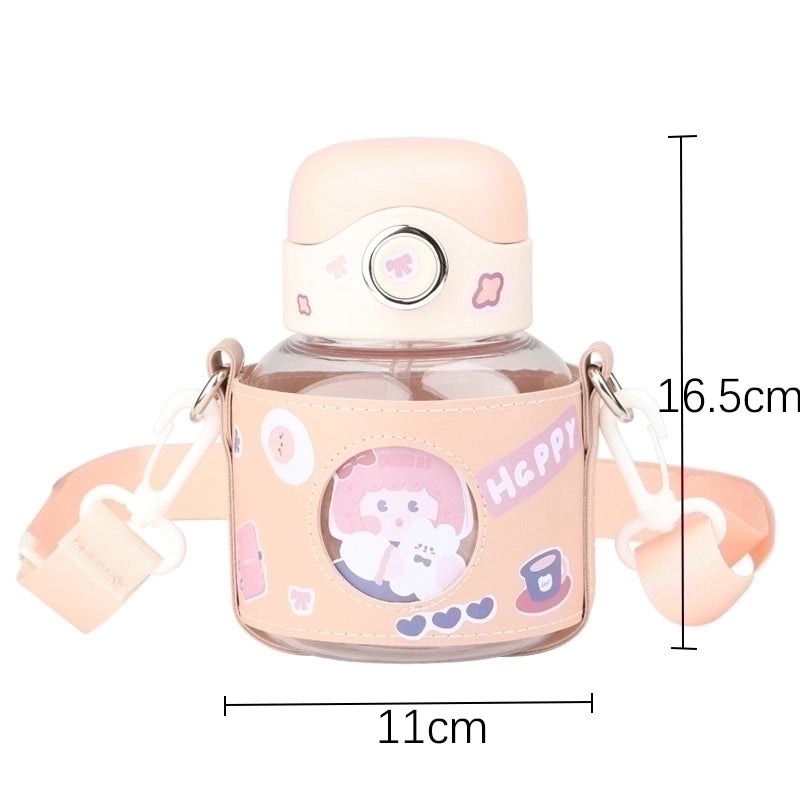 Adorable Cartoon PC Water Bottle 1pc | Drinkware & Accessories