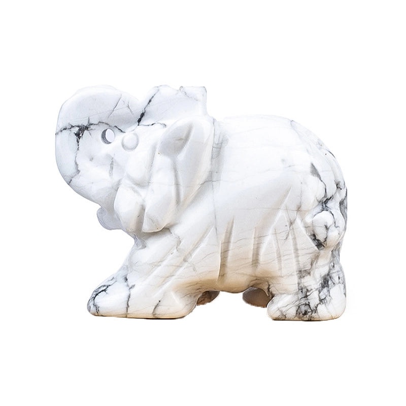 Set of 5 Minimalist Elephant Crystal Figurines | Home Decor Ornaments|Artificial Decorative Accessories|Elegant Table Decorations|Gift Ideas|Deco