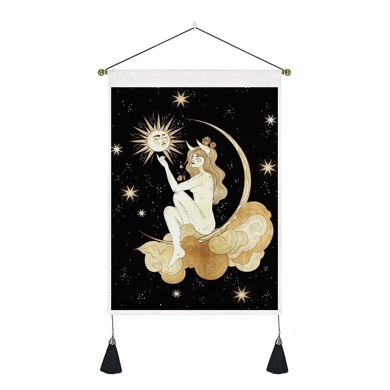 Vintage Starry Sky and Moon Wall Tapestry|Home Decor