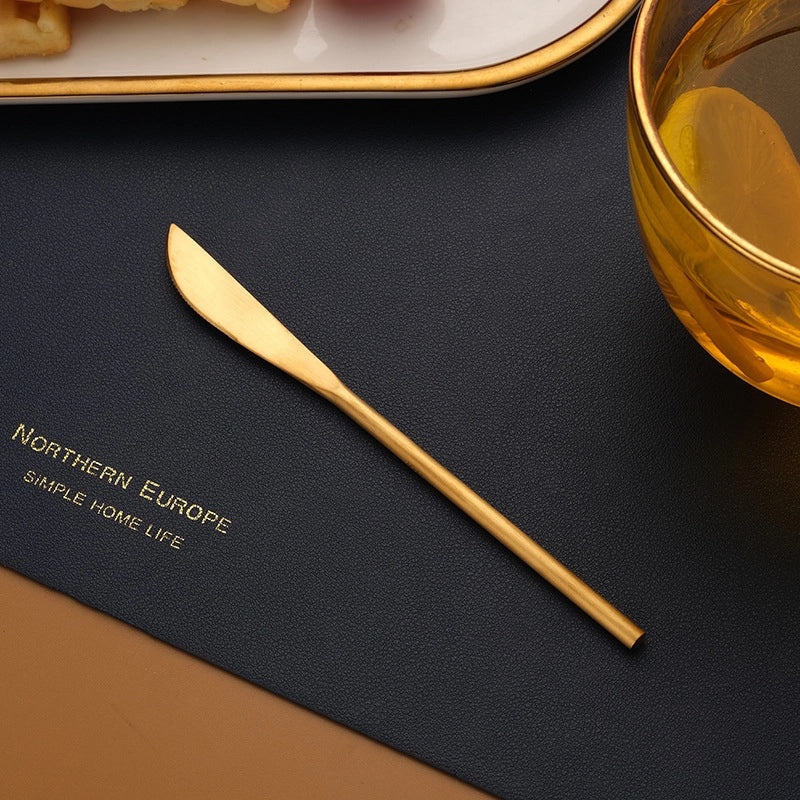 Japanese-style 304 Stainless Steel Long Handle Dessert Spoon Coffee Stirring Spoon Small Fruit Fork Ice Cream Spoon | Kitchen & Dining Utensils