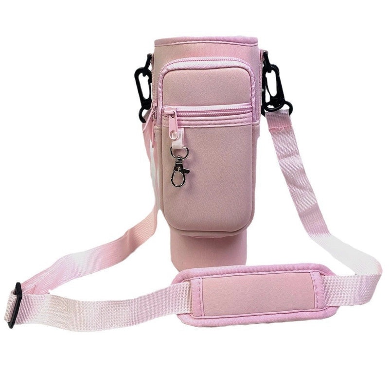 40oz Ice Cream Cup Neoprene Bottle Cover with Adjustable Shoulder Strap Crossbody Phone Bag Protective Cover|Accessories & Bags