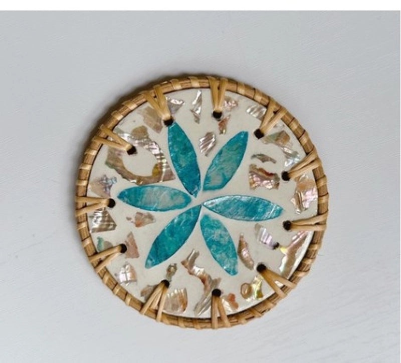 Retro Floral Wooden Placemat Single Piece | Home & Kitchen Tableware