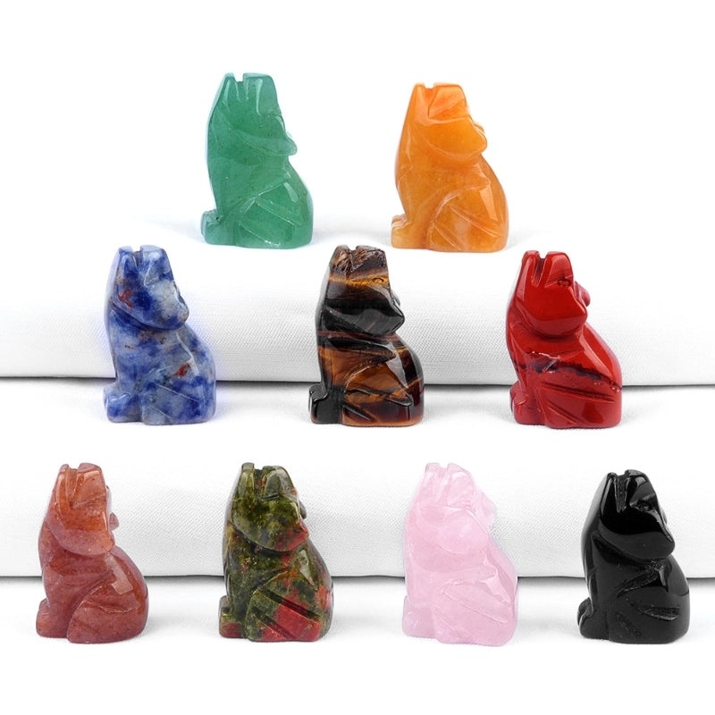 Minimalist Natural Agate Stone Animal Figurines Crystal Home Decor|Home Decor & Accessories
