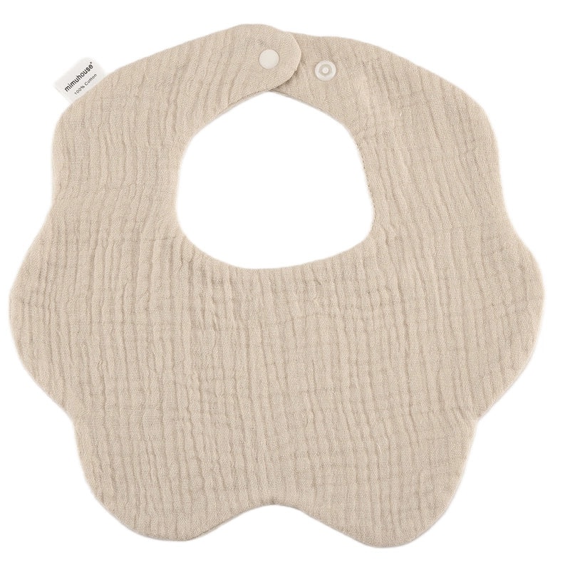 360 Degree Petal Shape Baby Bib Soft Cotton Newborn Saliva Towel Adjustable Infant Drool Bib|Baby Accessories