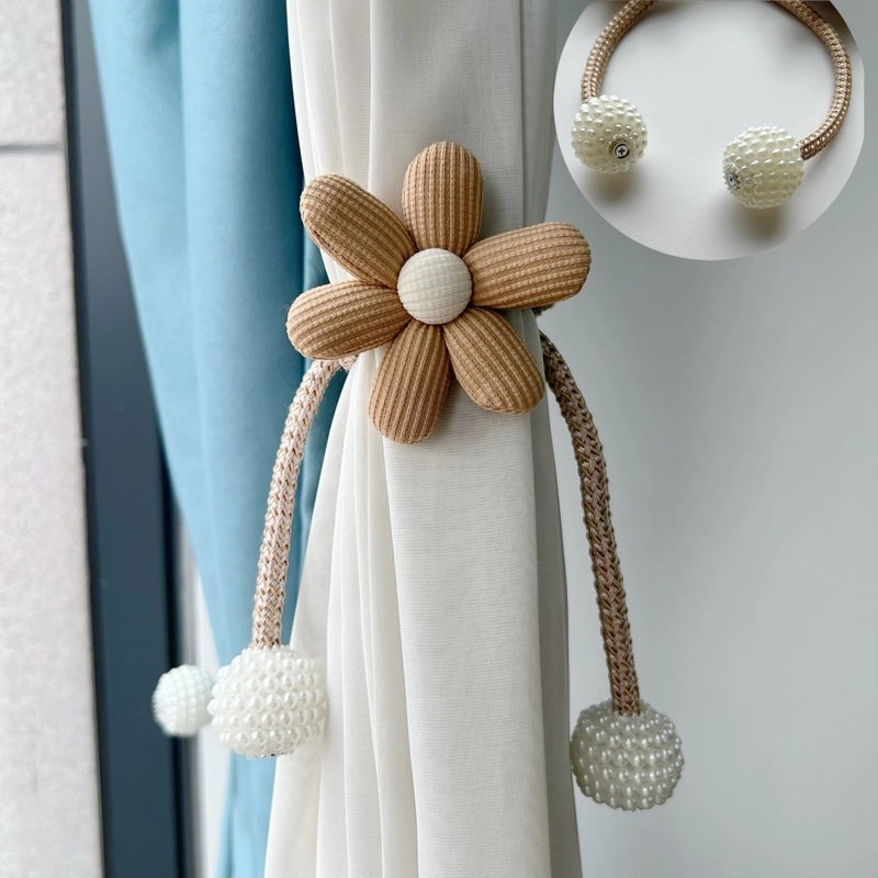 Bear and Flower Polyester Curtain Tieback for Vacation Home | Home Decor Accessories
