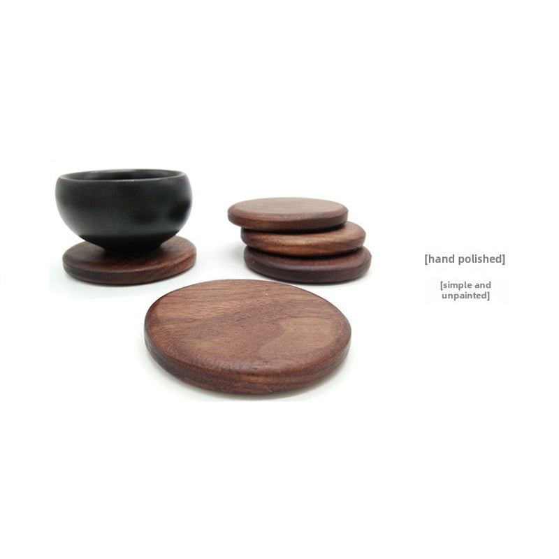 Engraved Wooden Tea Coaster Set Japanese Style Heat Insulation Mat Durable Cup Holder | Home & Kitchen > Drinkware Accessories