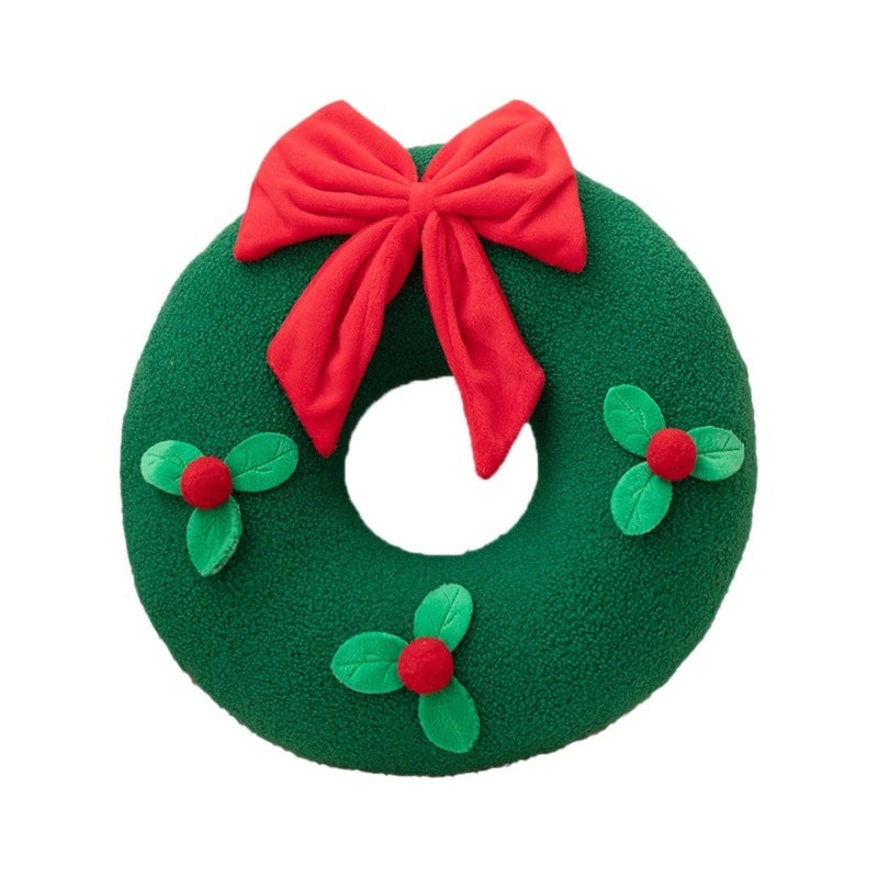 Christmas Plush Toys Snowflake Wreath Stuffed Animals Soft PP Cotton Decorations|Holiday Plush Toys