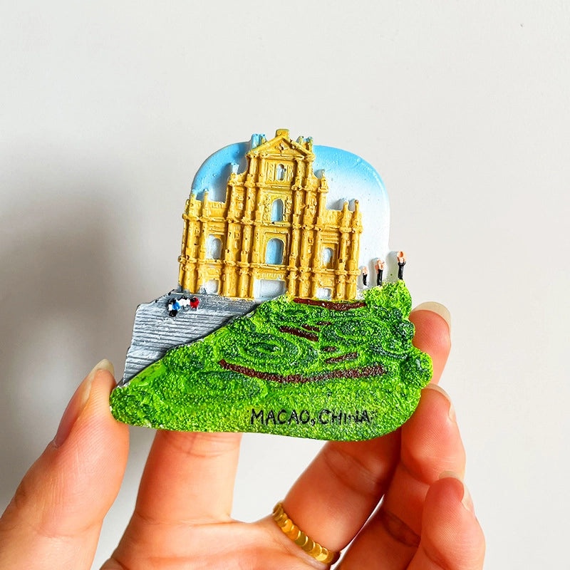 3D Travel Refrigerator Magnet Stickers Europe Cities Souvenirs Creative Tourist Gifts|Home Decor & Magnets