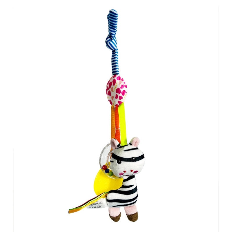 Dolery Baby Stroller Hanging Toy with Rubber Ring Rattle and Music for 0-1 Year Old|Baby Toys & Accessories