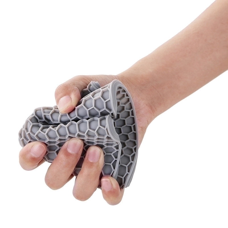 Round Thick Honeycomb Silicone Non-Slip Heat Resistant Dining Table Cushion Potholder Easy to Clean|Kitchen Accessories