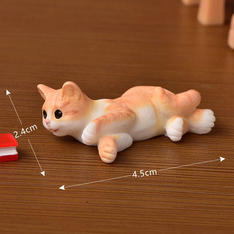 Adorable Cat Resin Figurines Decorative Home Accents|Home Decor