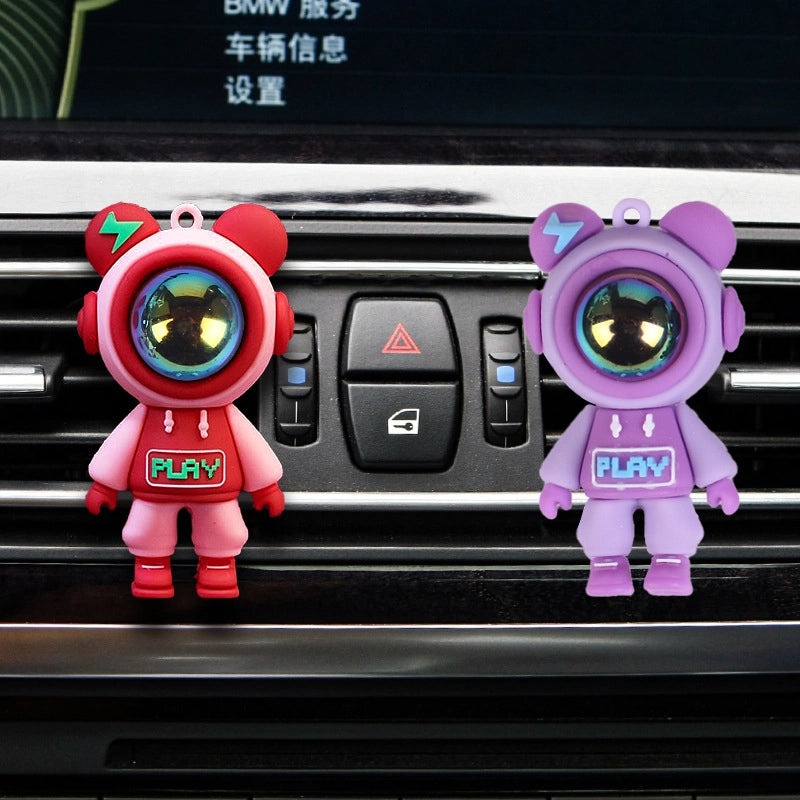 Cartoon Lightning Bear Car Air Outlet Aromatherapy Sheet, Car Perfume Vent Decoration|Car Accessories