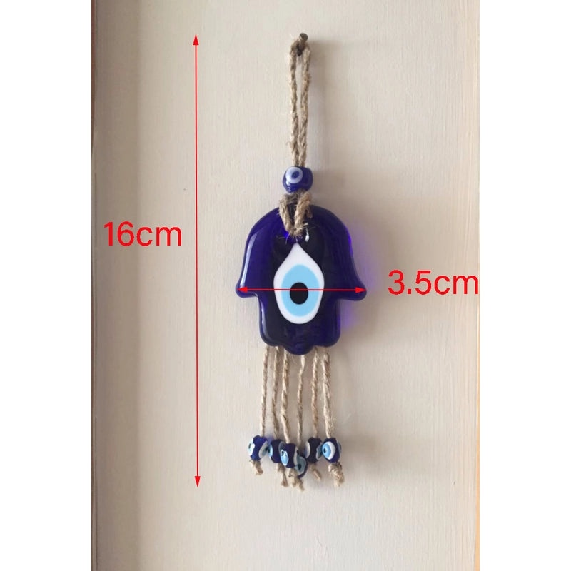 Casual Cute Palm Eye Glass Linen Thread Pendant Wall Art Decorative Hanging Home Decor|Wall Art & Decor