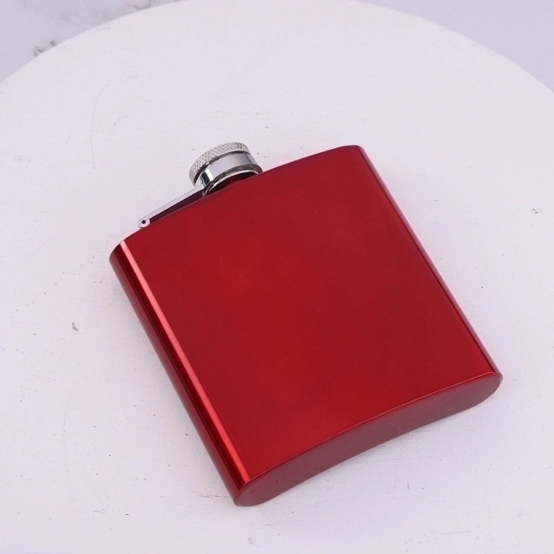 Elegant Stainless Steel Solid Color Wine Flask | Drinkware & Bar Accessories