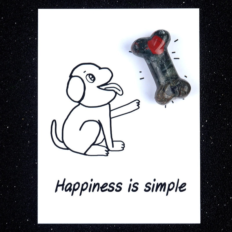 Minimalist Dog Bone Agate Pendant Unisex Jewelry Natural Stone Gemstone Accessories|Jewelry & Accessories