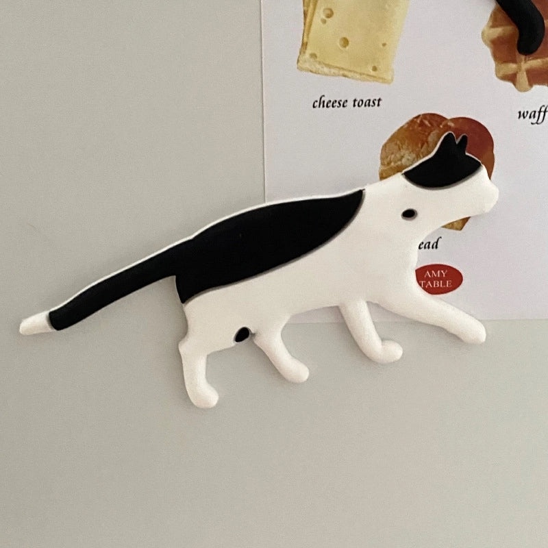 Adorable Cat Resin Fridge Magnet Decorative Artificial Art | Home Decor & Kitchen Accessories