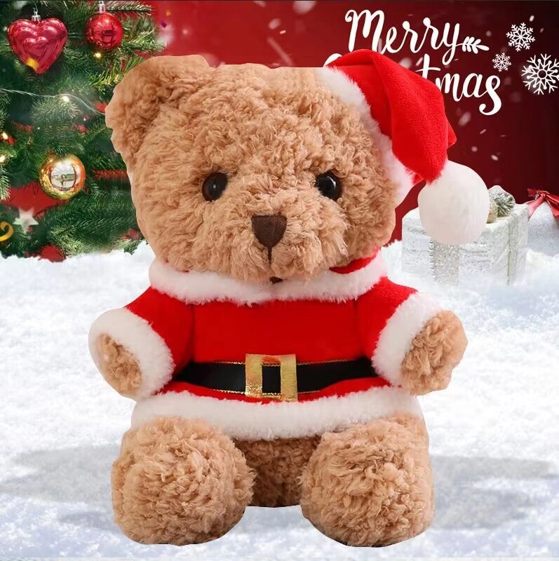 Christmas Plush Bear Stuffed Animal Soft PP Cotton Toy Gift for Kids|Stuffed Animals & Plush Toys