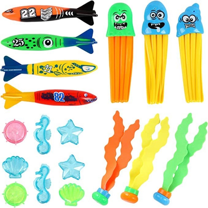 Kids Summer Swimming Pool Dive Toy Set | Outdoor Water Toys