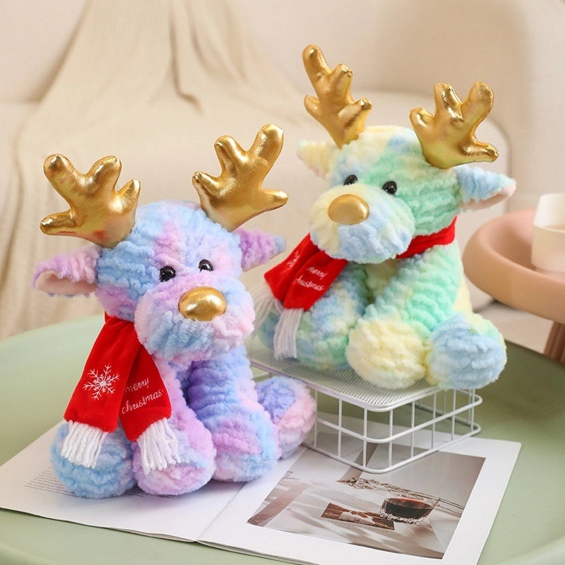 Christmas Elk Plush Toy Soft Cotton Stuffed Animal | Christmas Decor & Plush Toys