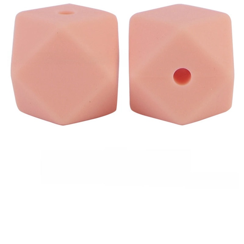17mm Silicone Octagonal Beads for Pacifier Chains DIY Accessories | Baby & Mom Essentials