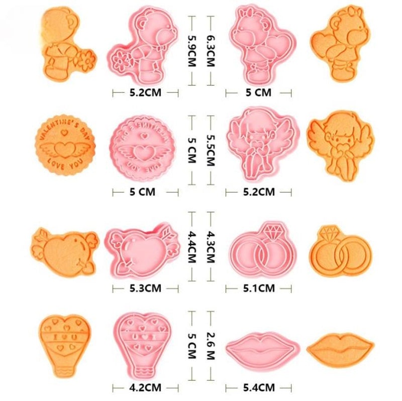 Valentine's Day Animal Shaped Plastic Bakeware Set | Kitchen & Dining Accessories