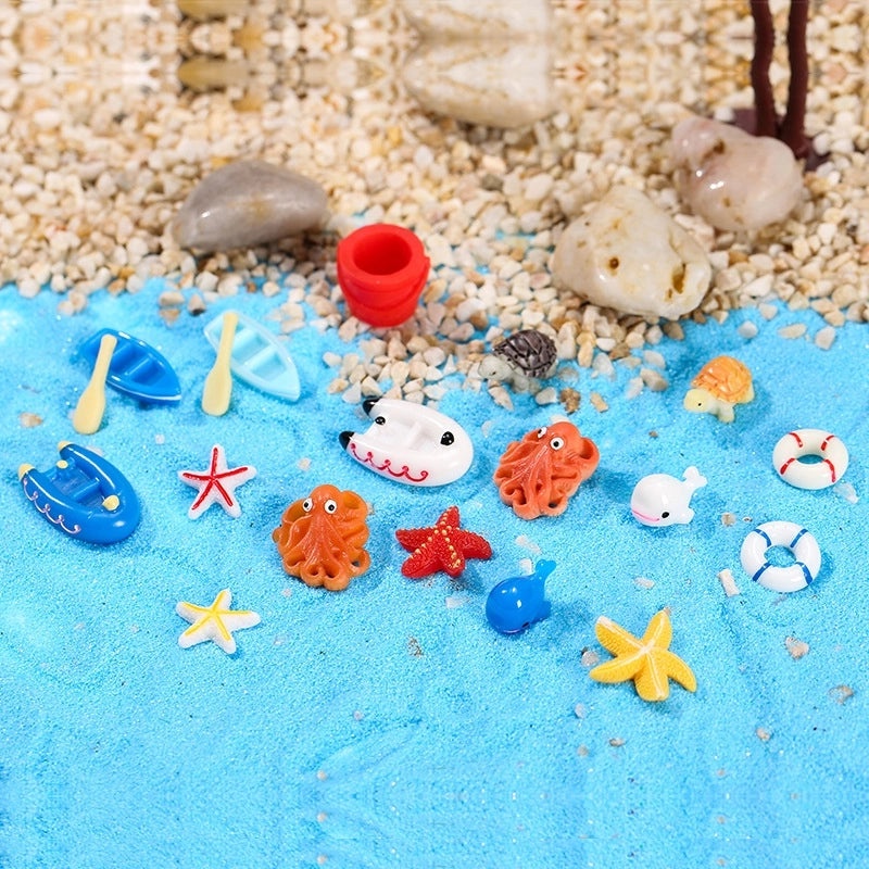 Cute Cartoon Style Castle Starfish Bird Resin Figurines|Home Decor Ornaments