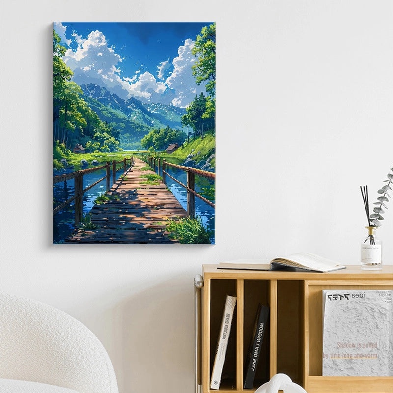 Tropical Beach Scene Canvas Wall Art | Home Decor