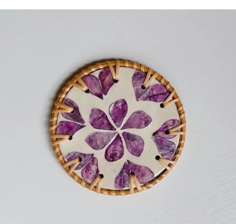 Retro Floral Wooden Placemat Single Piece | Home & Kitchen Tableware