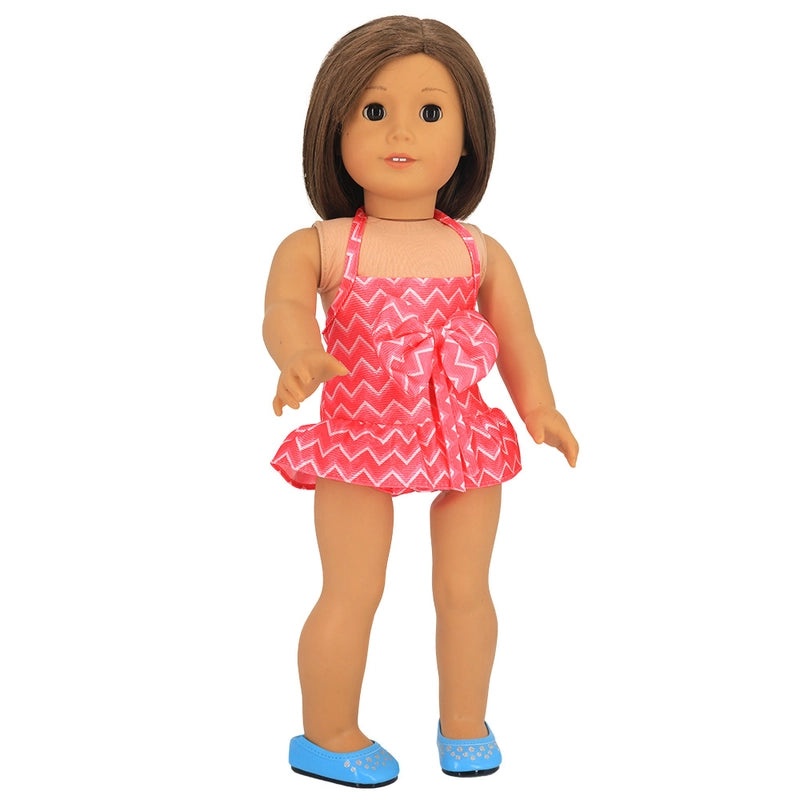 18-inch American Girl Doll Summer Swimsuit for 43cm Dolls | Doll Clothes & Accessories