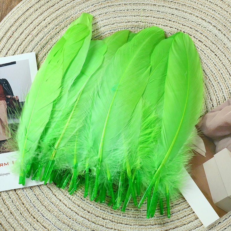 Elegant Solid Color Goose Feather Decoration|Home Decor Accessories