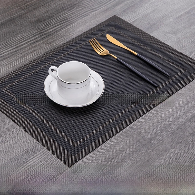 Chuangmu Nordic PVC Woven Placemat Double Frame Insulated Dining Table Mat for Home and Hotel|餐垫