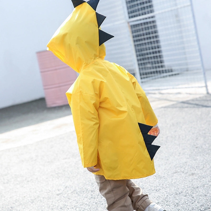 Kids Cartoon Dinosaur Raincoat Poncho for Boys Girls 2-6 Years Old Spring Autumn | Kids Rainwear