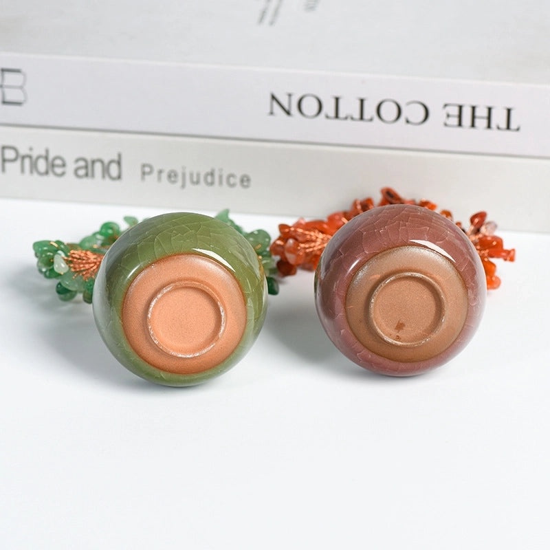 Minimalist Tree with Crystal Gravel Copper Ornament | Home Decor