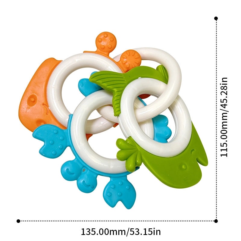 Infant Fruit Teether 0-12 Months Baby Tooth Grinding Stick Anti-Biting Rattle Soothing Gum Care|Baby Teethers & Pacifiers