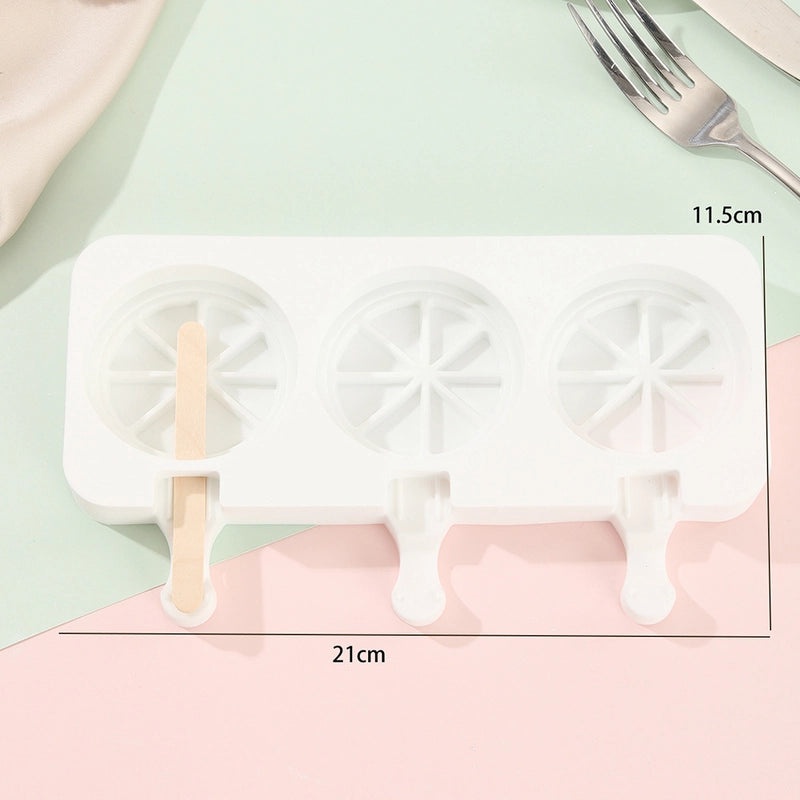 3 and 4 Cavity Ice Cream Molds DIY Food Grade Silicone Popsicle Jelly Cheese Popsicle Mold|Kitchen & Dining