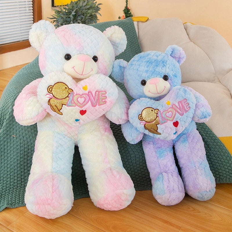 Valentine's Day Plush Bear Stuffed Toy with Soft PP Cotton Filling|Plush Toys & Stuffed Animals