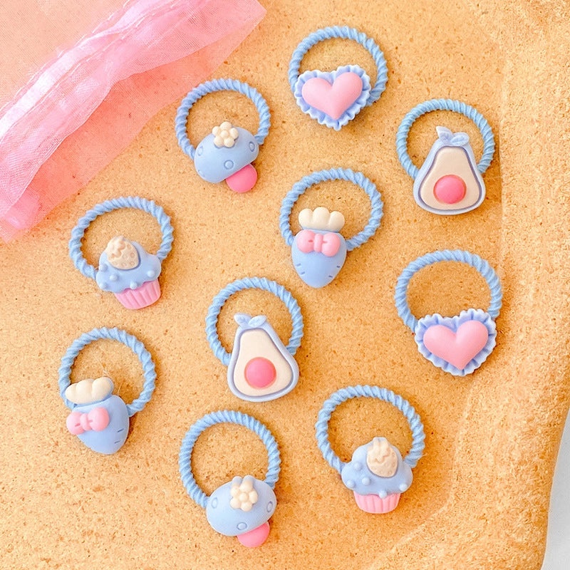 Gentle Baby Hair Bands, Soft Rubber Hair Ties for Kids, Non-Damaging Korean Style Hair Accessories|Childrens Hair Accessories