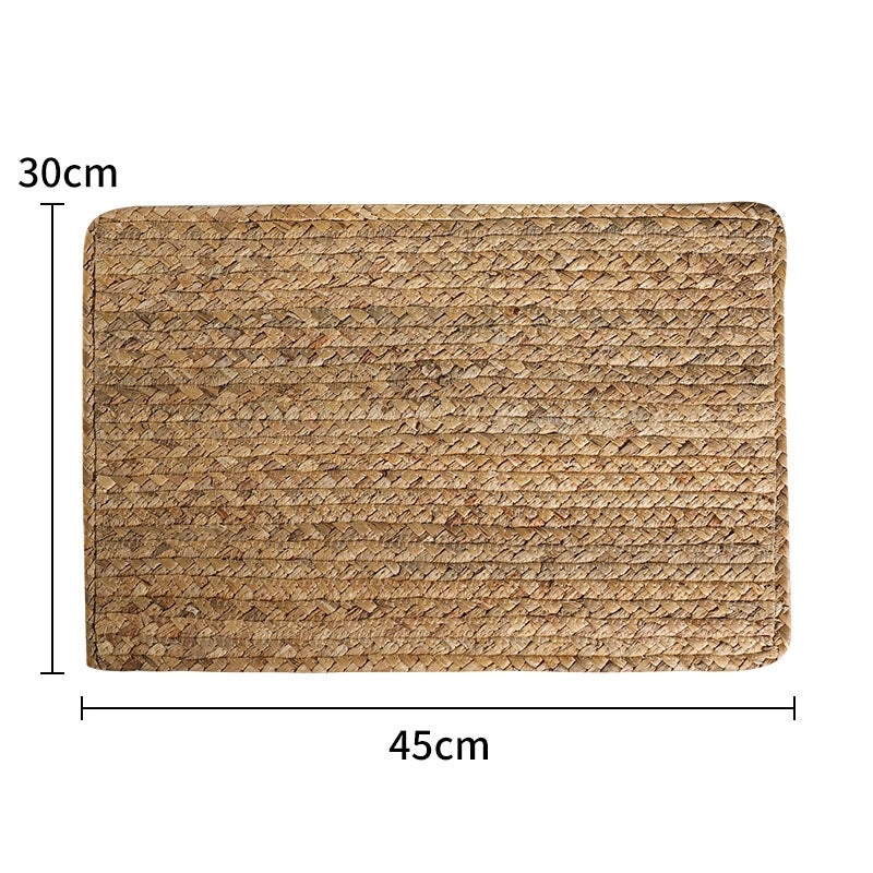 Vintage Solid Color Gourd-Shaped Grass Placemat|Home Decor Table Linens