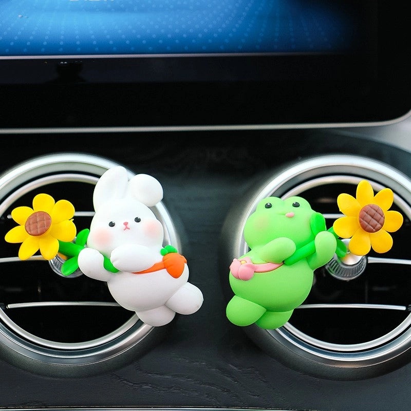 Cartoon Car Air Vent Perfume Diffuser Decorative Floating Animal Car Accessories Summer Trend | Car Accessories