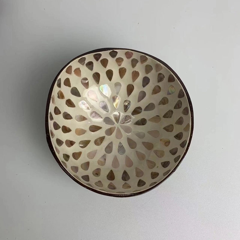 Natural Coconut Shell Charcoal Tableware Plate | Eco-Friendly Dining Accessories