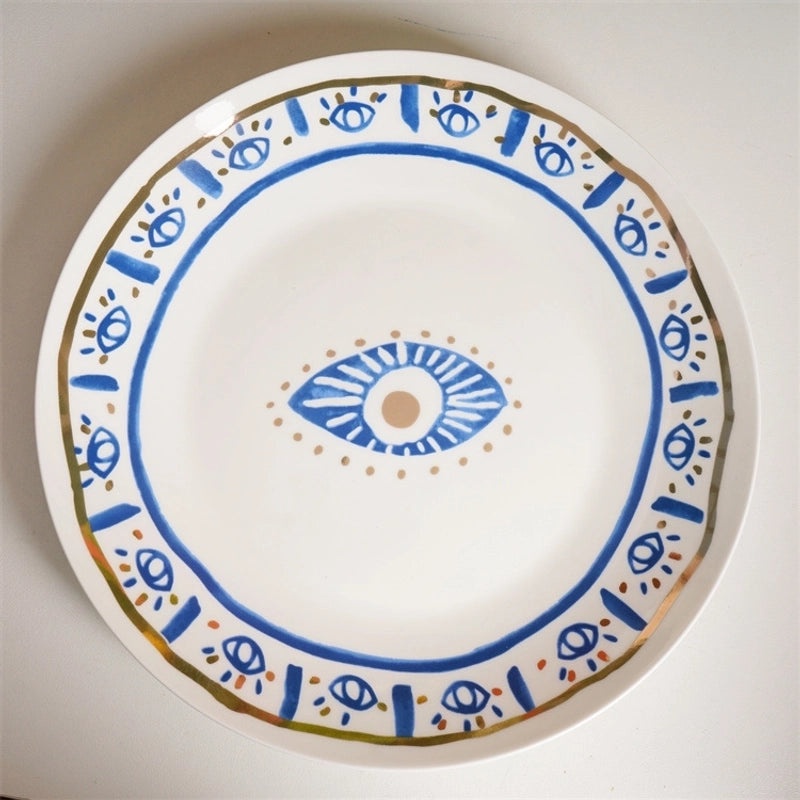 Chinoiserie Porcelain Eye Design Tableware Single Piece|Home & Kitchen Tableware