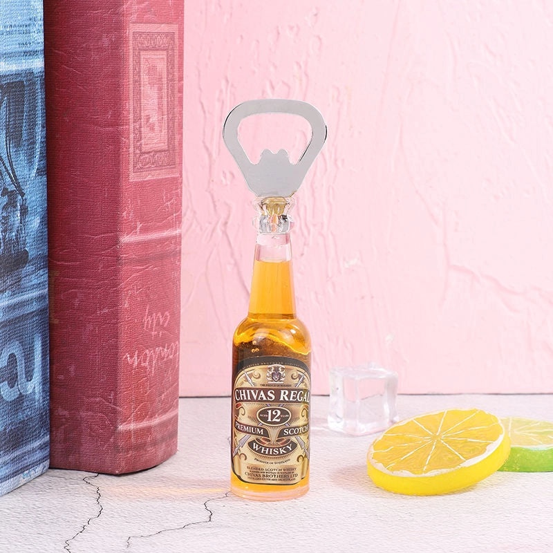 Creative Mini Beer Bottle Opener Refrigerator Magnet Personalized Home Bar Tool | Kitchen & Dining Accessories