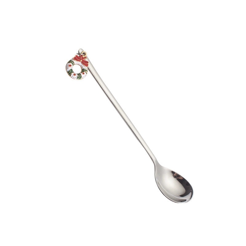 Christmas Stainless Steel Spoon Cute Solid Color 1 Piece | Kitchen & Dining Accessories